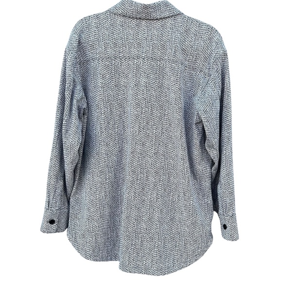 Athleta Braiden Button-Up Textured Shirt Jacket Size Medium - Picture 4 of 8
